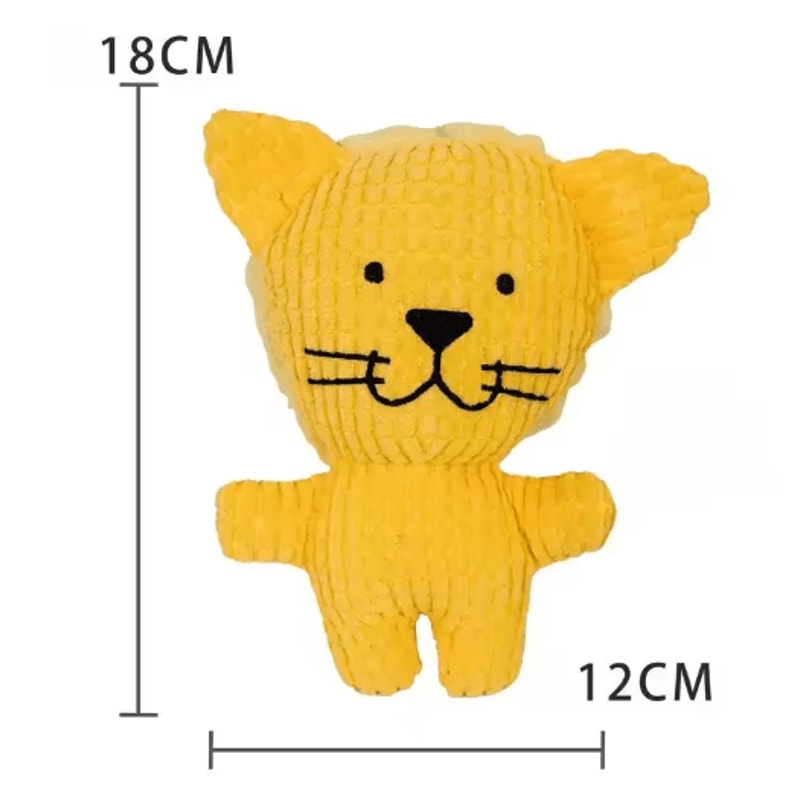 Plush Squeaky Dog Toy For Teething Puppies Interactive Chew Boredom Relief Toy 8