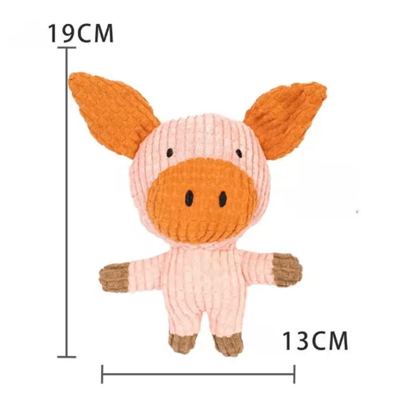Plush Squeaky Dog Toy For Teething Puppies Interactive Chew Boredom Relief Toy 9