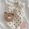 Cute Polka Dot Pet Dress Shirt For Dogs Cats Sweet Puppy Skirt Outfit 0