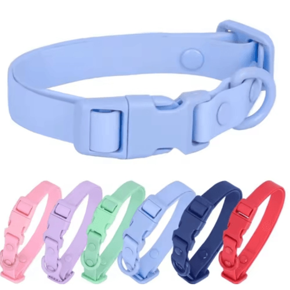 Waterproof Adjustable Pet Collar With Safety Buckle Rustproof Outdoor Dog Cat Collar 0