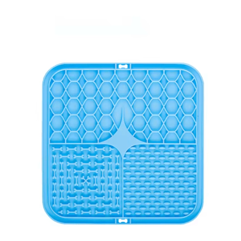 Silicone Dog Lick Mat AntiSlip Slow Feeder Bath Distraction Training Mat 2
