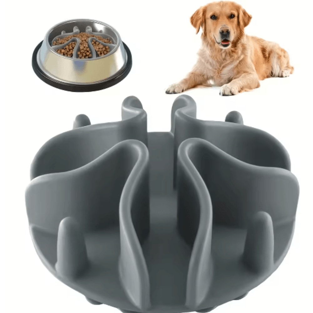 Soft Silicone Slow Feeder Puzzle Bowl Insert Healthy Digestion Interactive Feeding For Dogs 4