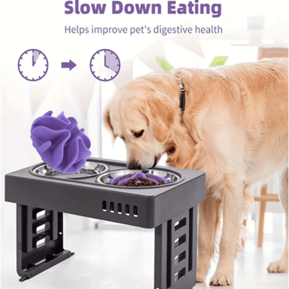 Soft Silicone Slow Feeder Puzzle Bowl Insert Healthy Digestion Interactive Feeding For Dogs 0