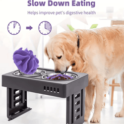 soft silicone slow feeder puzzle bowl insert – healthy digestion & interactive feeding for dogs