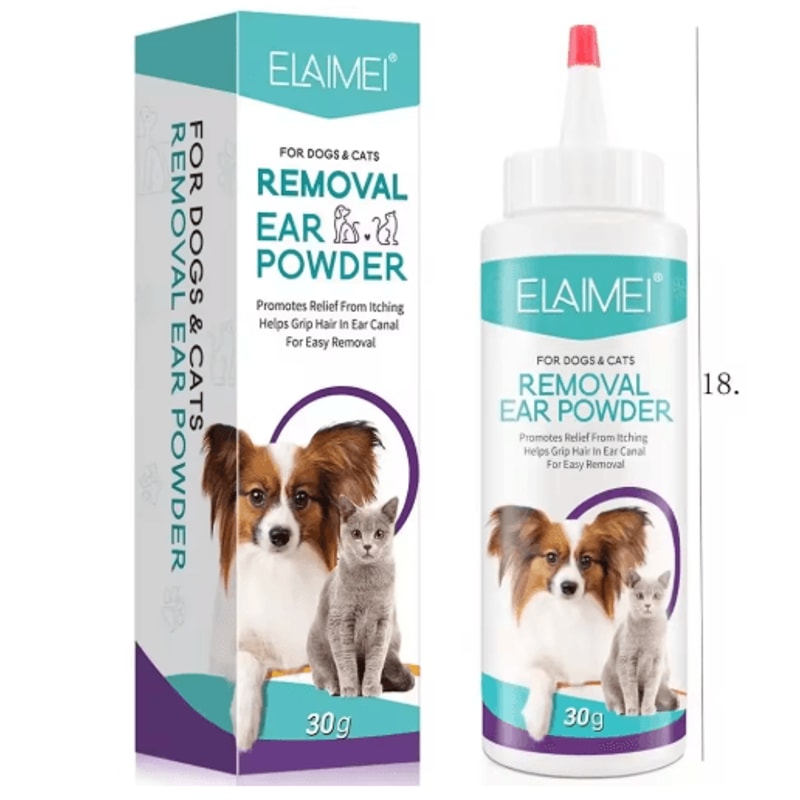 Pet Ear Powder For Dogs Cats Gentle Ear Hair Removal Ear Care Powder 1