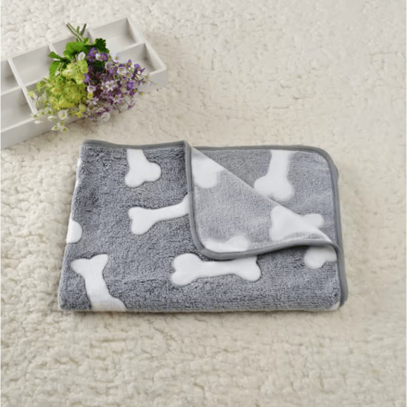Soft Cozy Pet Bed Mat With Bone Star Avocado Prints For Dogs Cats 7