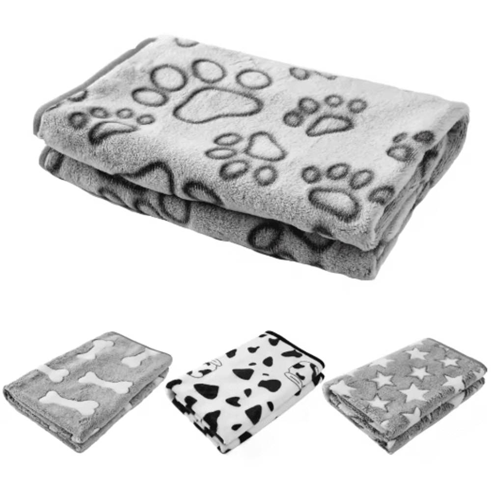 Soft Cozy Pet Bed Mat With Bone Star Avocado Prints For Dogs Cats 0