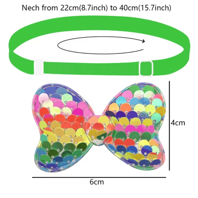 Sequin Style Pet Bow Tie Set For Dogs Puppies Sparkling Grooming Accessories 50100PCS 2