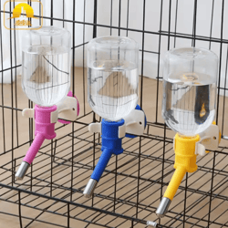 no-drip dog water dispenser bottle for kennels & pet cages