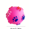 Footprint Sound Rubber Dog Ball Interactive Puppy Chew Play Toy 3
