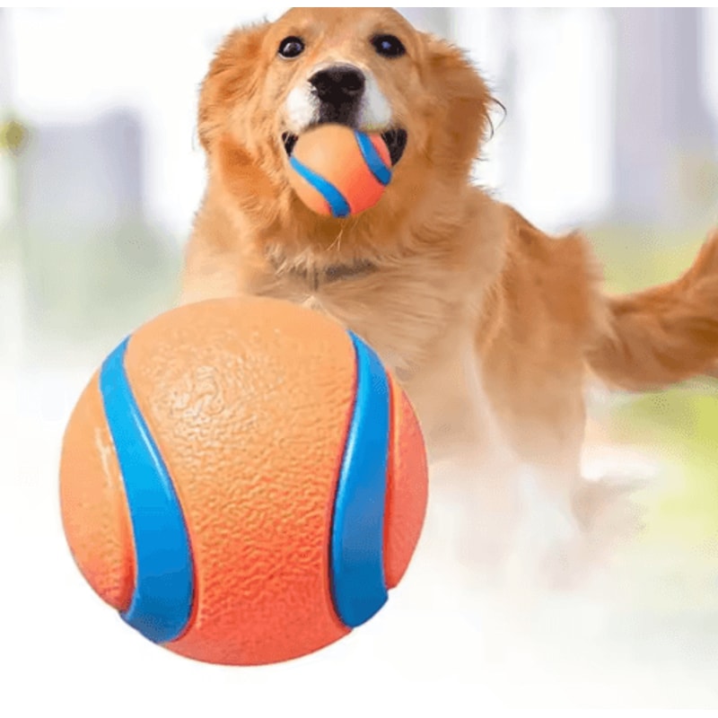 Tough Elastic Dog Fetch Ball Durable Chew Jumping Toy For Dogs Of All Sizes 0