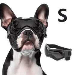 adjustable dog sunglasses with uv protection – windproof pet goggles for small & medium dogs