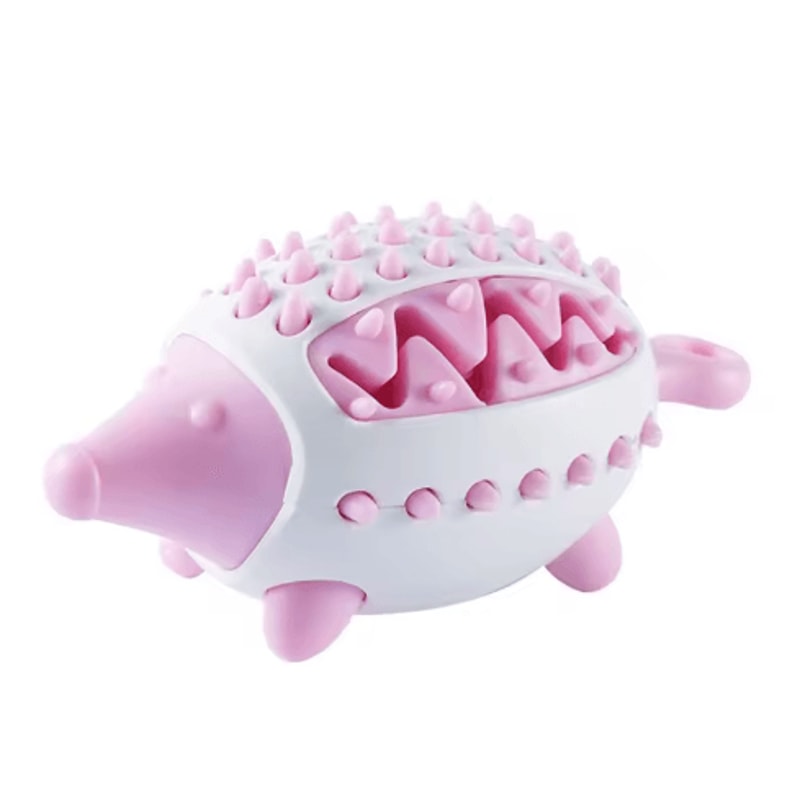 Hedgehog Treat Dispensing Dog Toy Teeth Grinding Slow Feeding Interactive Ball 3