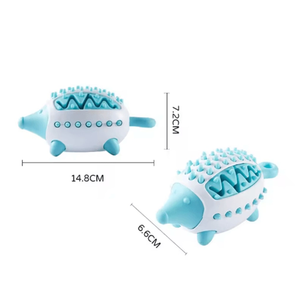 Hedgehog Treat Dispensing Dog Toy Teeth Grinding Slow Feeding Interactive Ball 4