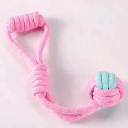 cotton rope ball dog toy – bite resistant chew & teeth grinding interactive toy