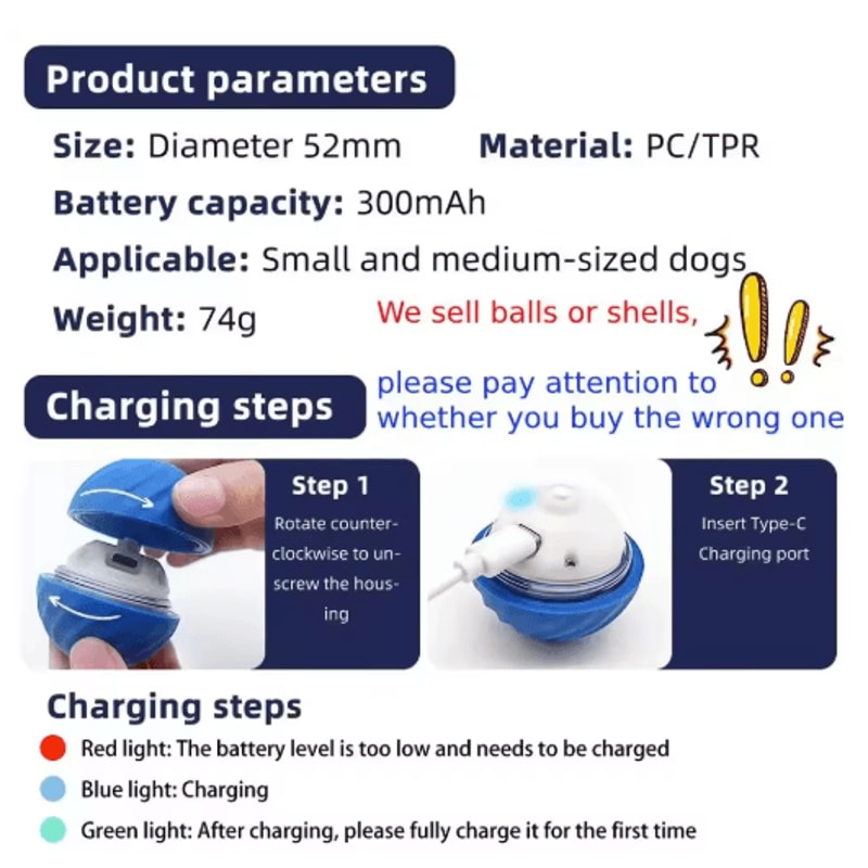 Smart Interactive Rolling Ball Toy For Dogs Cats Automatic Jumping Pet Entertainment Ball 6