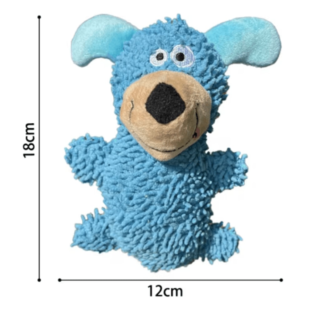 Animal Shape Plush Dog Toy Squeaky Chew Teeth Cleaning Toy For Small Breed Puppies 2
