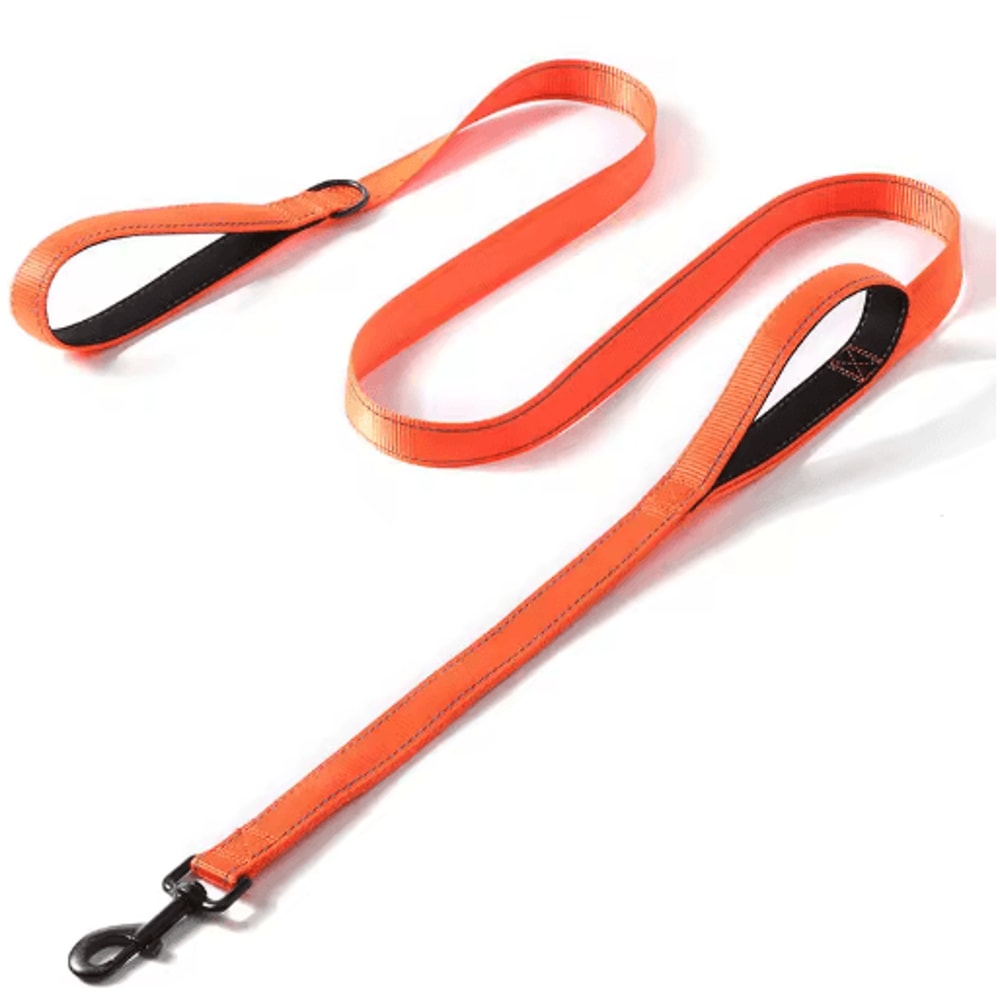 Heavy Duty Double Handle Dog Leash For Training Walking 2