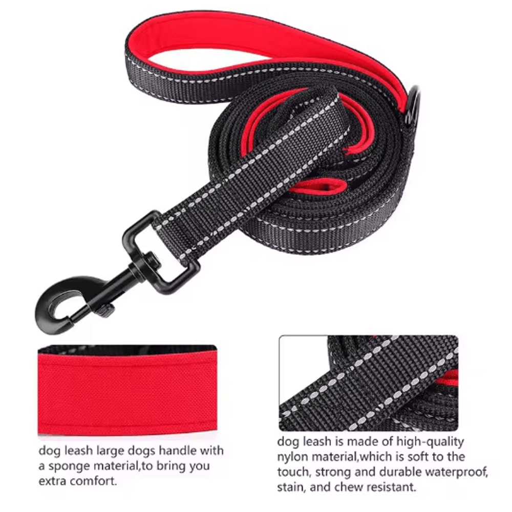 Heavy Duty Double Handle Dog Leash For Training Walking 14