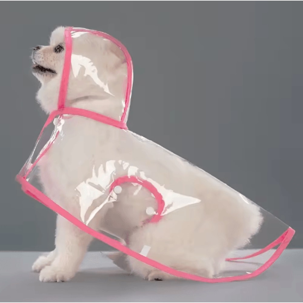 Transparent Waterproof Dog Raincoat For Small Large Dogs XS8XL 4