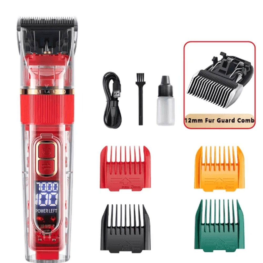 Professional Rechargeable Dog Clipper Pet Grooming Trimmer For Dogs Cats 6