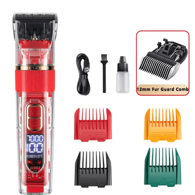 Professional Rechargeable Dog Clipper Pet Grooming Trimmer For Dogs Cats 6