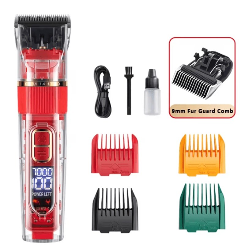 Professional Rechargeable Dog Clipper Pet Grooming Trimmer For Dogs Cats 7