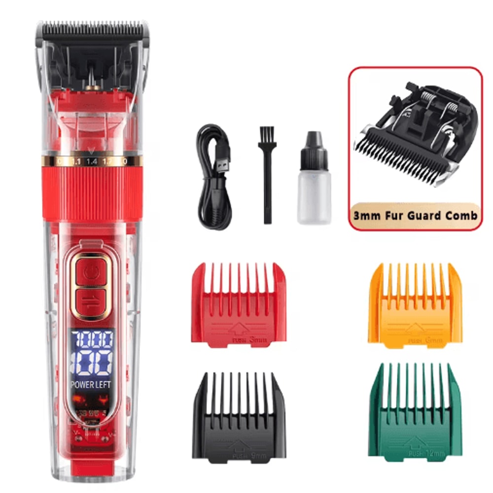 Professional Rechargeable Dog Clipper Pet Grooming Trimmer For Dogs Cats 9