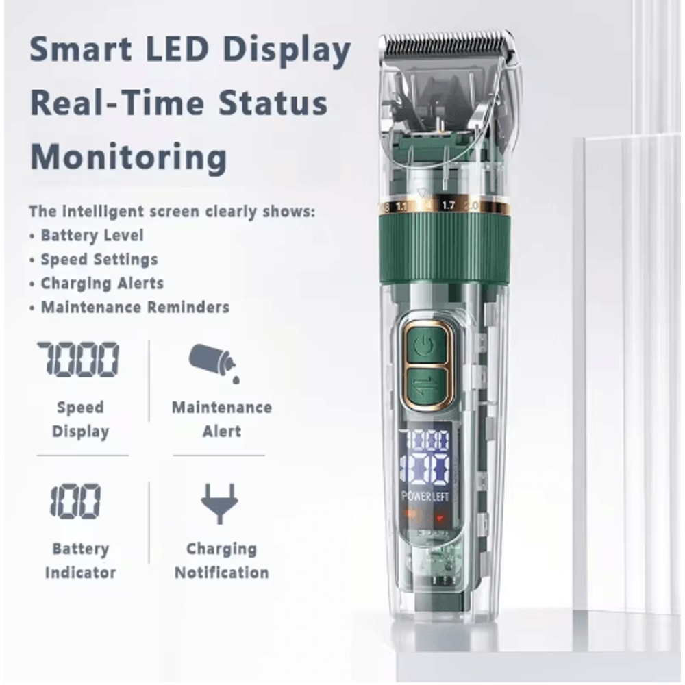 Professional Rechargeable Dog Clipper Pet Grooming Trimmer For Dogs Cats 12