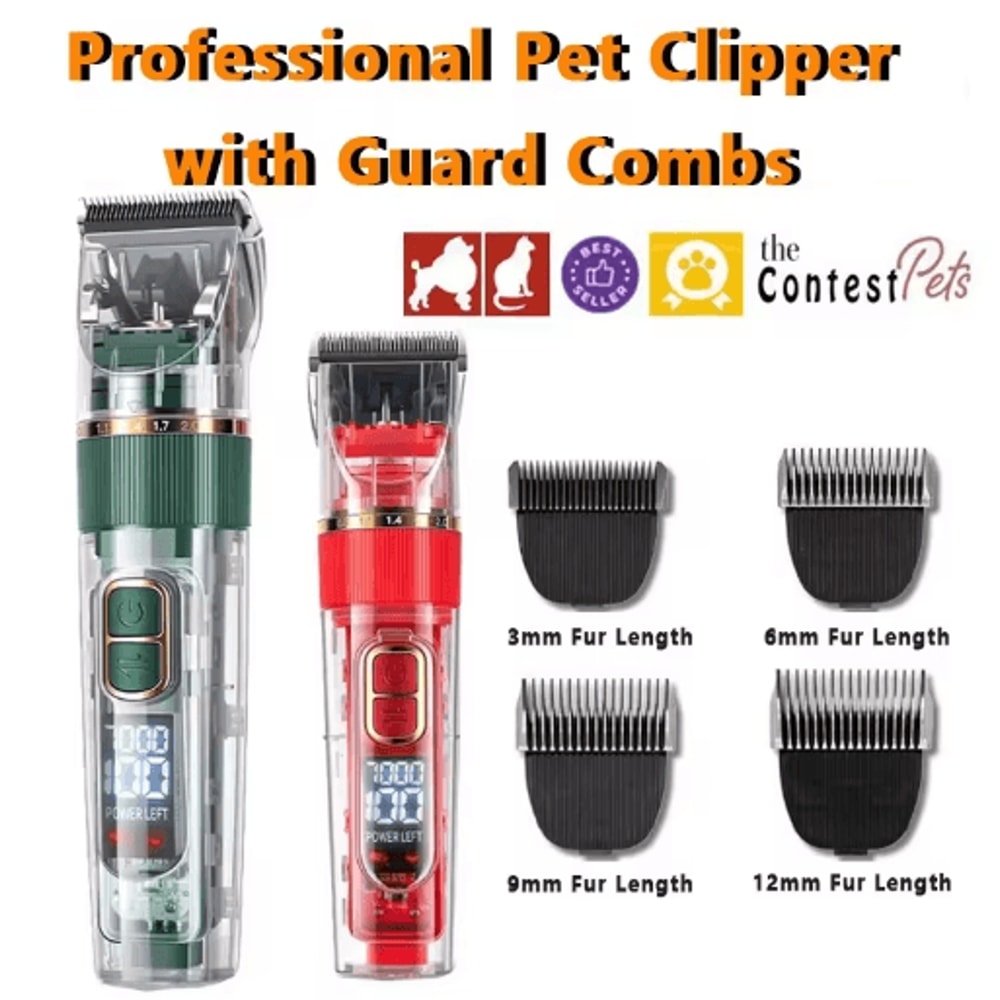 Professional Rechargeable Dog Clipper Pet Grooming Trimmer For Dogs Cats 0