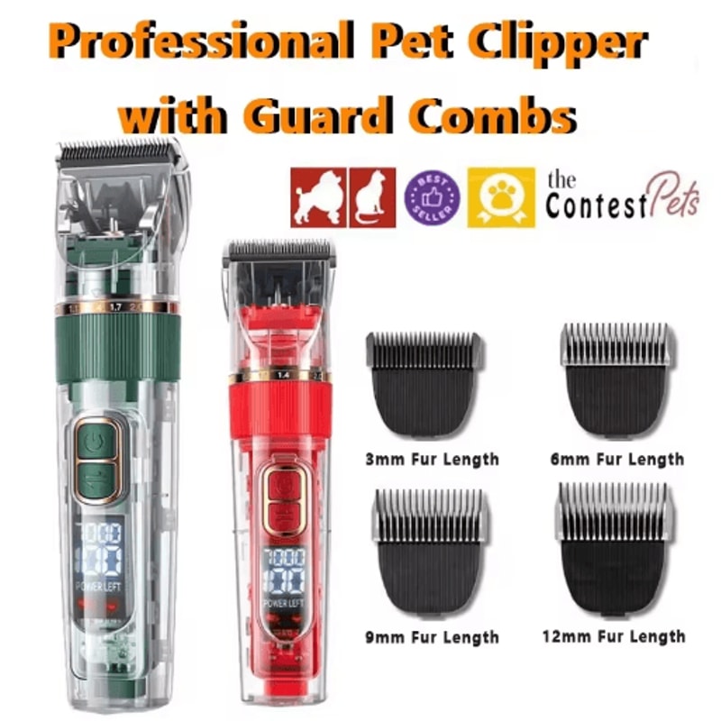 Professional Rechargeable Dog Clipper Pet Grooming Trimmer For Dogs Cats 0