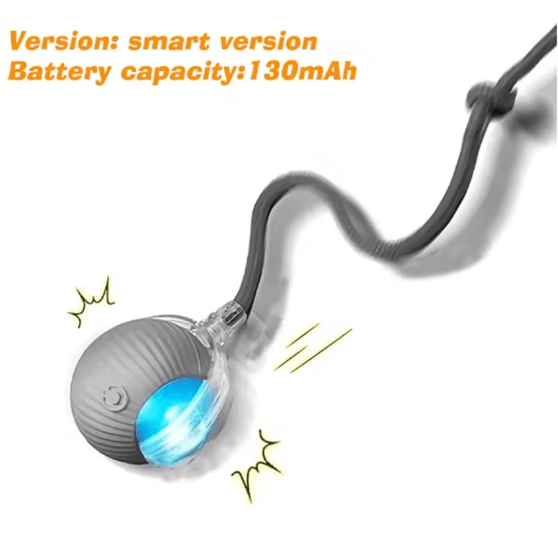 Smart Automatic Rolling Dog Ball Rechargeable Interactive Toy For Puppies Dogs 4