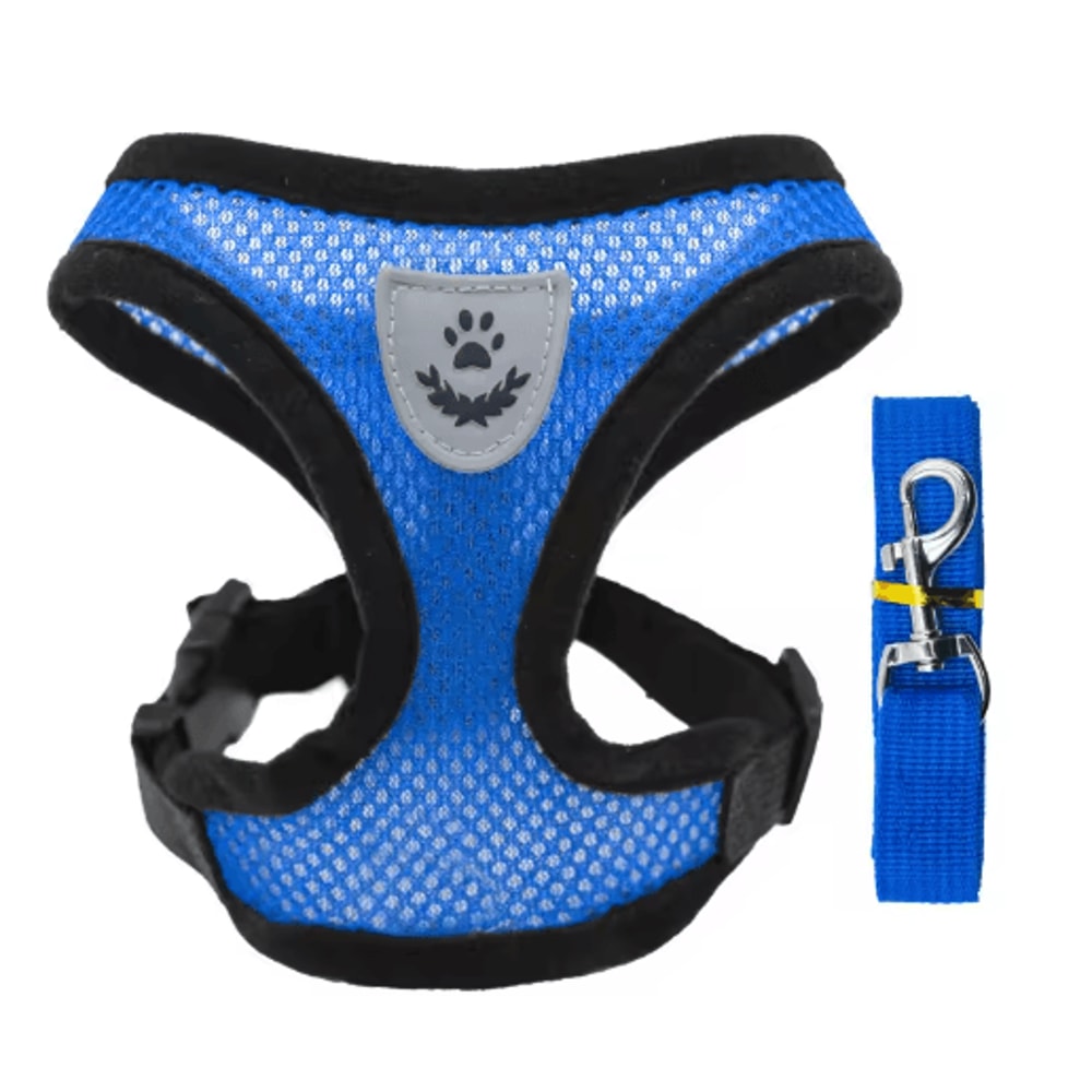 Breathable Summer Dog Harness Leash Set Lightweight Pet Chest Vest For Small Dogs Cats 5