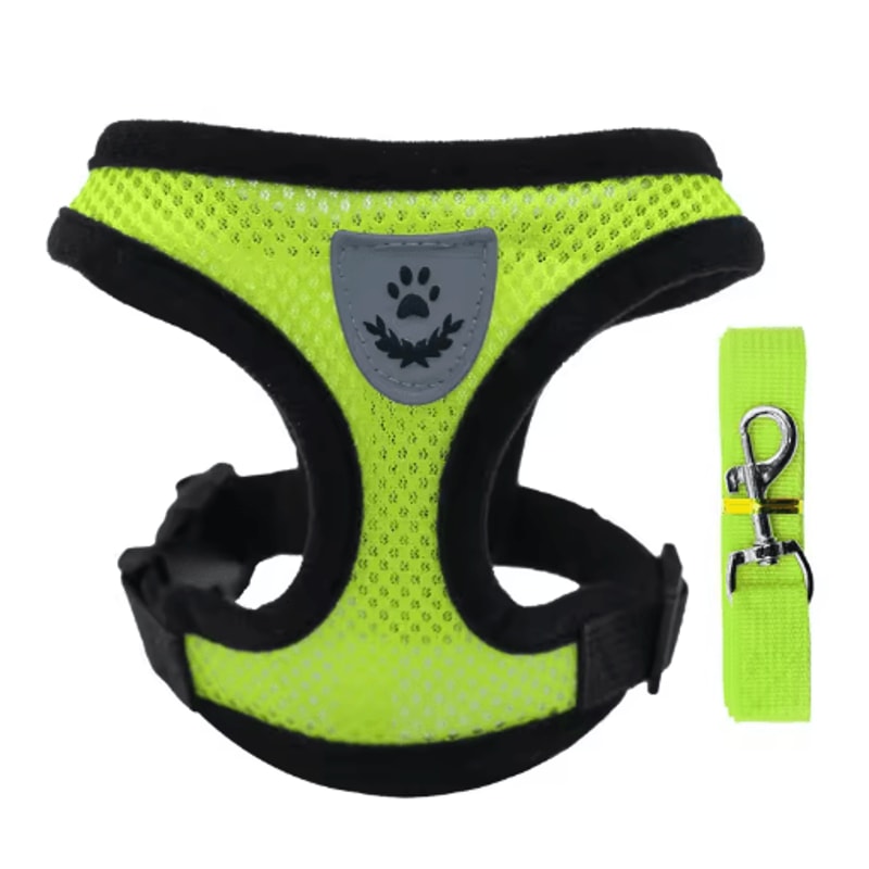 Breathable Summer Dog Harness Leash Set Lightweight Pet Chest Vest For Small Dogs Cats 8
