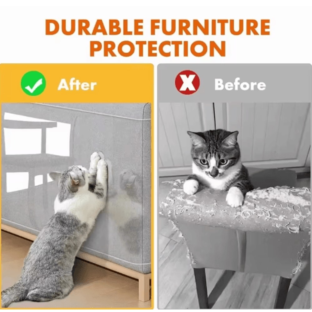 Transparent Cat Scratch Deterrent Tape Furniture Protector Training Stickers 5