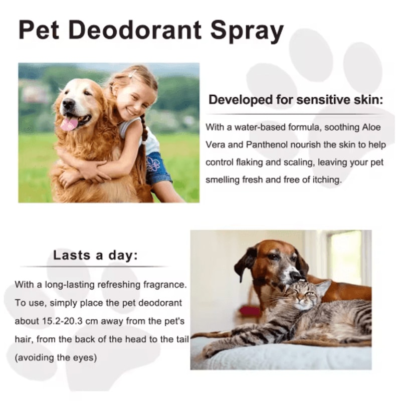 Lavender Pet Deodorizing Spray Anti Itch Perfume For Dogs Cats 50ml 4