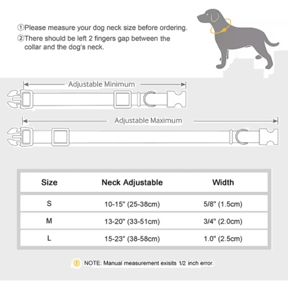 Personalized Waterproof Dog Collar Soft Padded Engraved Nylon Collar For Dogs 9
