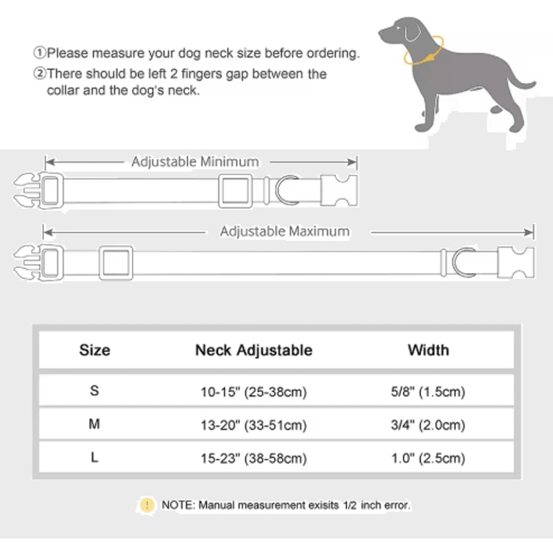 Personalized Waterproof Dog Collar Soft Padded Engraved Nylon Collar For Dogs 9