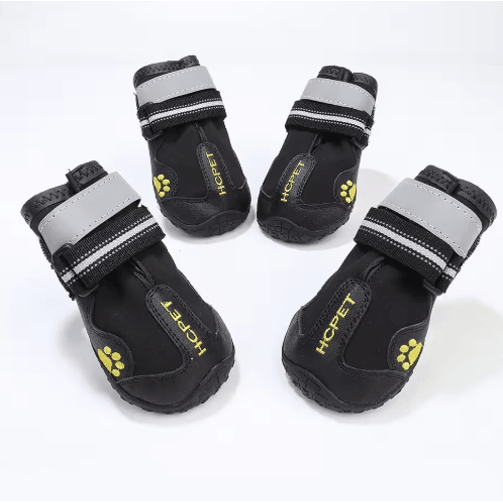 Reflective Waterproof Dog Boots AntiSkid Winter Shoes For Medium Large Dogs 2