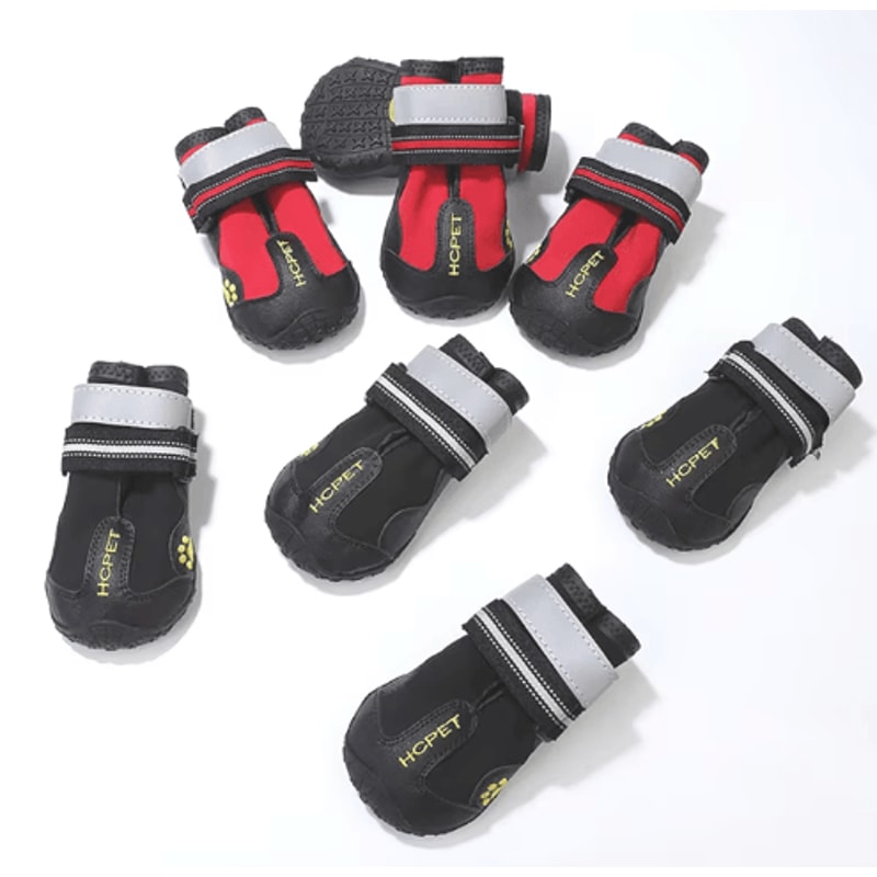 Reflective Waterproof Dog Boots AntiSkid Winter Shoes For Medium Large Dogs 0