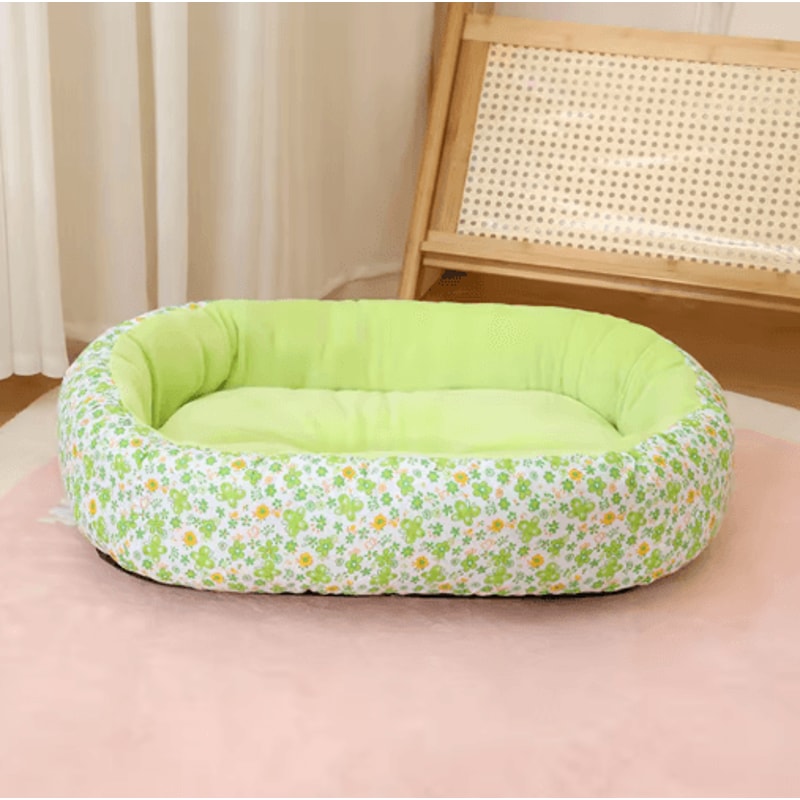 Floral AllSeason Pet Bed Soft Sofa Sleeping Pad For Dogs Cats 2
