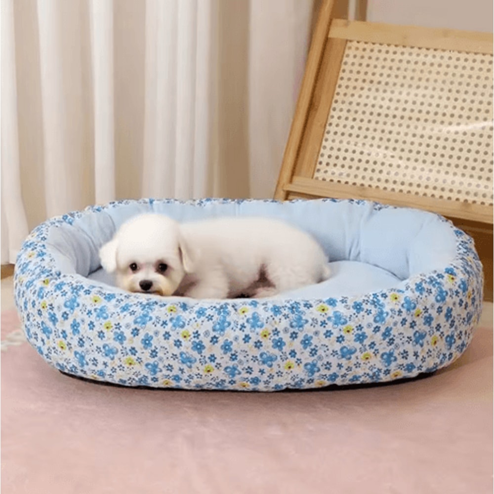 Floral AllSeason Pet Bed Soft Sofa Sleeping Pad For Dogs Cats 7