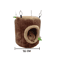 Tree Stump Hamster Hammock House Cozy Hanging Bed For Small Pets 1