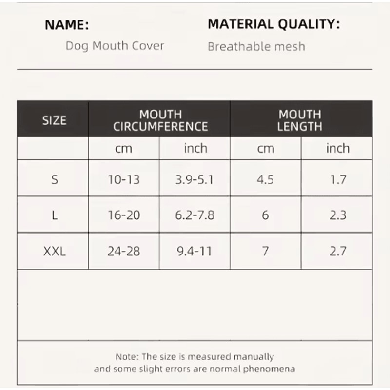 Breathable Dog Muzzle Mask Adjustable Mesh Safety Mask For Dogs 5