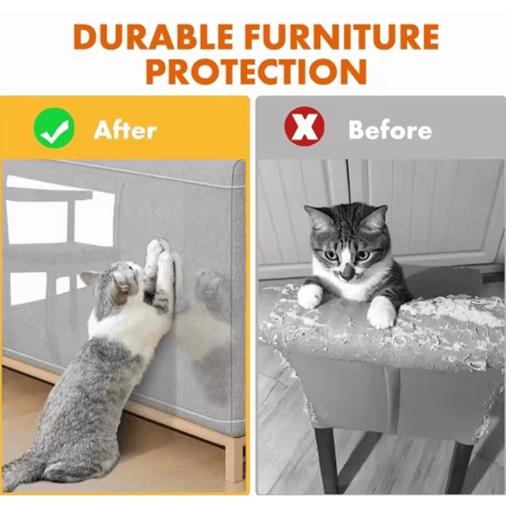 Transparent Cat Scratch Furniture Protector SelfAdhesive PVC AntiScratch Tape 5