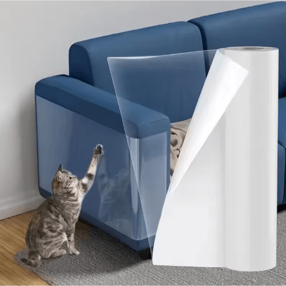 Transparent Cat Scratch Furniture Protector SelfAdhesive PVC AntiScratch Tape 0