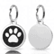 Personalized Paw Print Pet ID Tag Engraved Glitter Name Tag For Dogs Cats 3