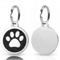Personalized Paw Print Pet ID Tag Engraved Glitter Name Tag For Dogs Cats 3