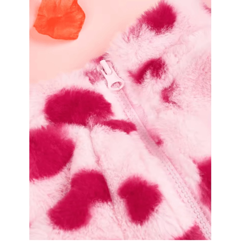 Heart Print Winter Dog Hoodie Super Soft Warm Pet Jacket For Small Medium Dogs 2