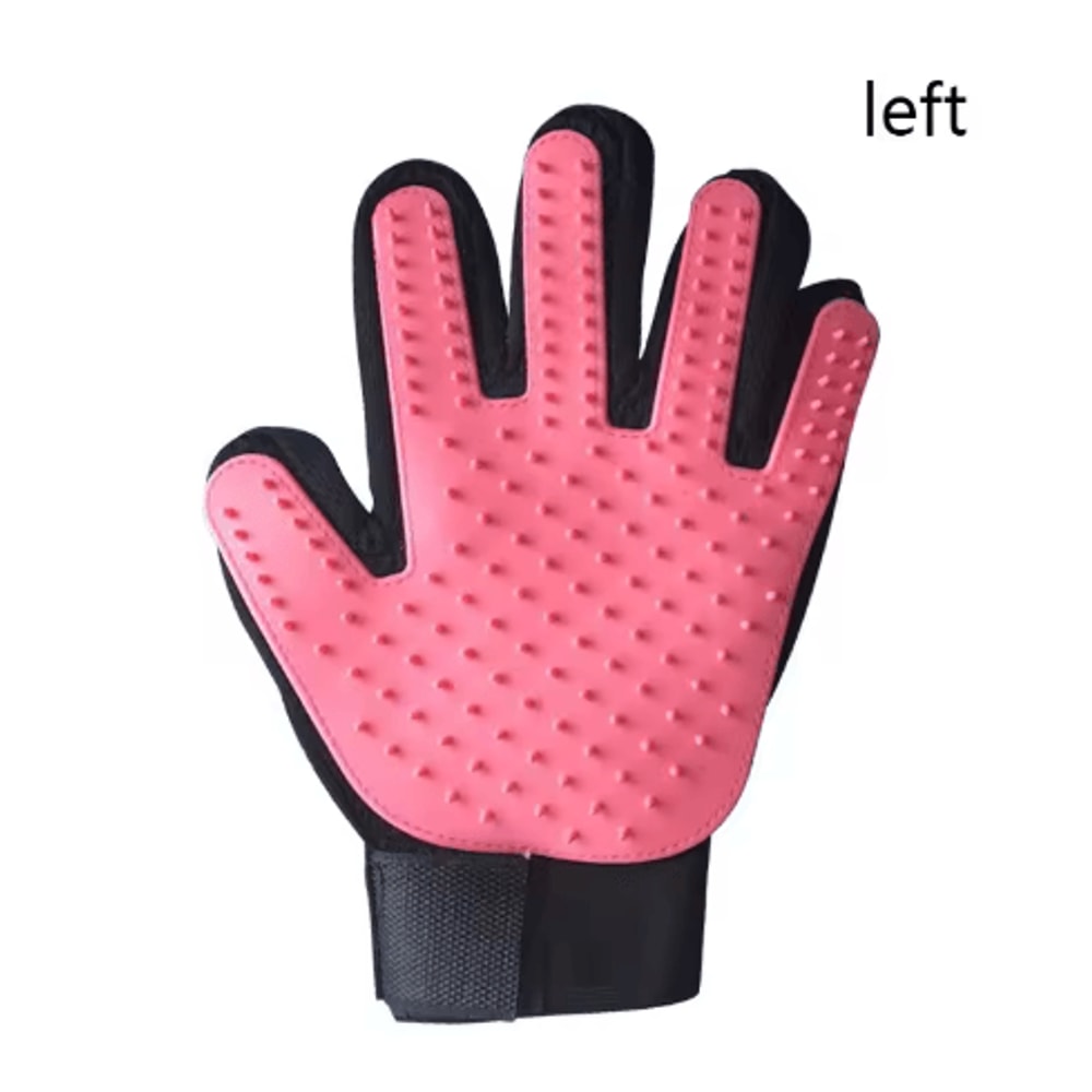 Pet Grooming Glove Brush Gentle Deshedding Massage Hair Remover For Dogs And Cats 1